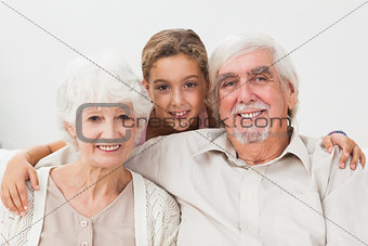 Granddaughter and grandparents