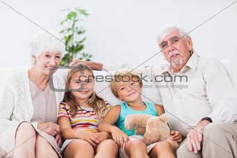 Children with their grandparents
