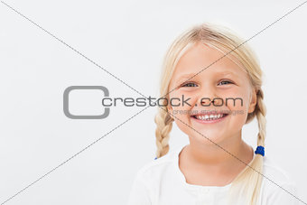 Cute girl smiling