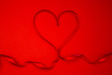 Heart shaped ribbon