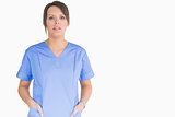 Nurse with hands in pockets