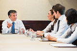 Business people having a meeting