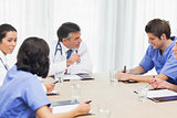 Meeting of medical team