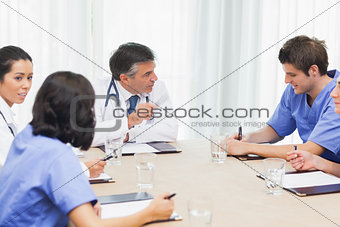 Meeting of medical team