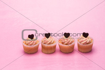Cupcakes for valentines day