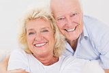Close up of an old couple portrait