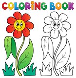 Coloring book with flower theme 3