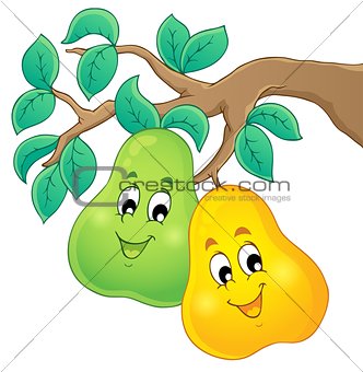 Image with pear theme 1