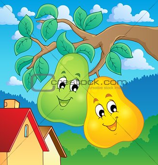 Image with pear theme 2