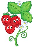 Image with strawberry theme 1