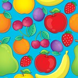 Seamless background fruit theme 2