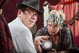 Businessman with Fortune Teller