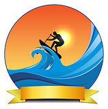surf paddling