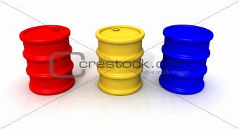 colored barrels