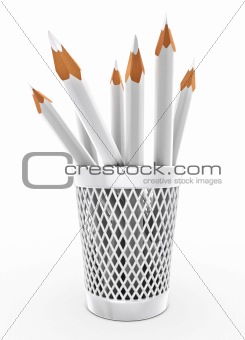 Pencils in bucket