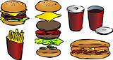 Fast food illustrations