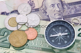 Compass on canadian dollar