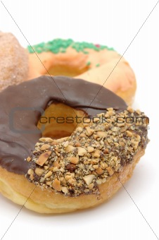 Close up of donuts