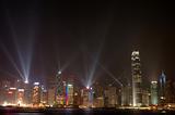 Night scene of Hong Kong skyline