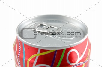Red soda can top