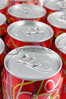 Red soda cans