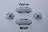 Options and select buttons
