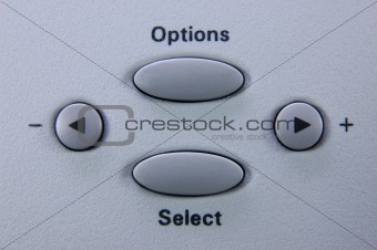 Options and select buttons