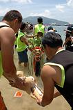 Ceremony on dragon boat race