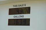 Gas pump display
