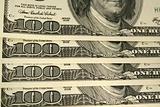 Front of a one hundred dollar bill background