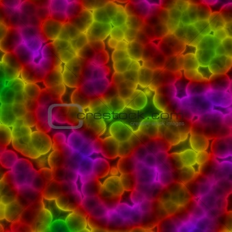 Colorful virus cells