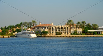 Waterfront mansion