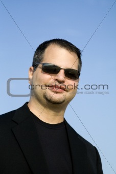 Young Business Professional with Sunglasses