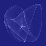 abstract blue sine shape