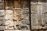 Mayan Relief. Chichen Itza. Horizontal