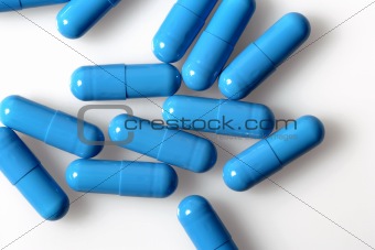 Blue capsules