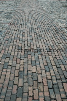 Brick walkway