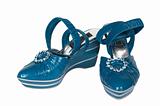 Dark blue female shoes