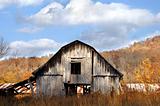 Autumn Sets on Rustic Country Barn