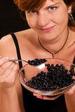 girl with bilberries, 