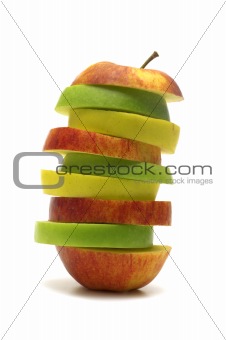 abstract apple on white background