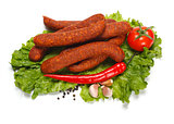 Sausage with vegetables