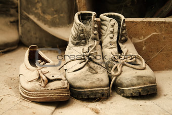 Dusty old shoes