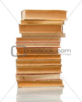 Stack of old books 