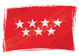 Grunge Community of Madrid flag
