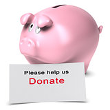 Please help us, donate, Donation concept