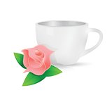 tea illustration design over a white