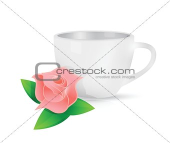 tea illustration design over a white
