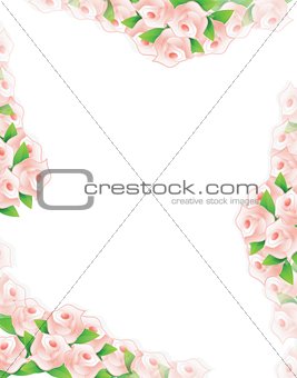 pastel color flowers illustration designs