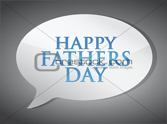 happy fathers day message illustration design